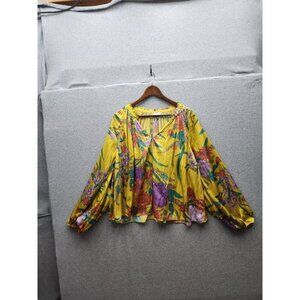 Floral Yellow Blouse